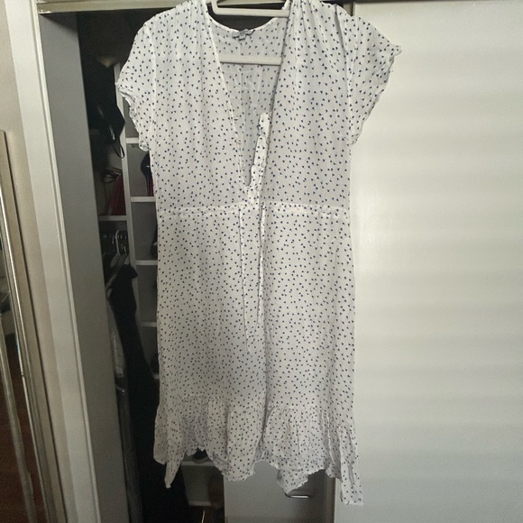 Rails Cream V-Neck Cap Sleeve Sundress Midi - Picture 6 of 7